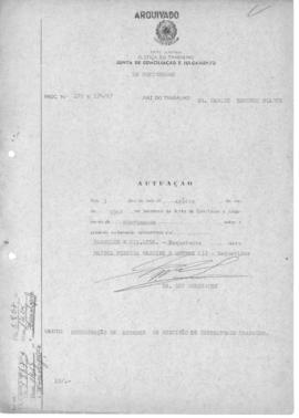 Homologação de acordo de rescisão de contrato de trabalho 172 a 174/67 - Montenegro