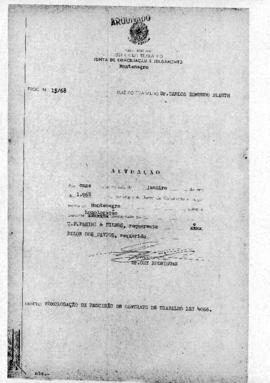 Homologação  de rescisão de contrato de trabalho 15/68 - Montenegro