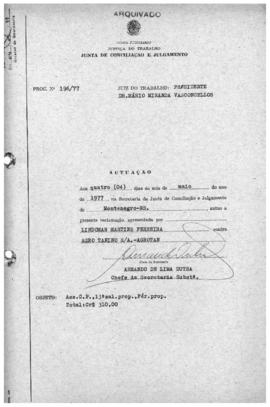 196/77 - JCJ Montenegro
