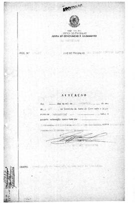Homologação de rescisão de contrato de trabalho 276/67 - Montenegro