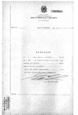 Homologação de rescisão de contrato de trabalho 353/67 - Montenegro