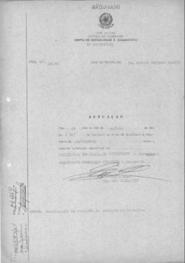 Homologação de acordo de rescisão de contrato de trabalho 192/67 - Montenegro