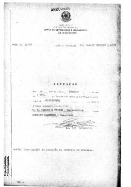 Homologação  de rescisão de contrato de trabalho 12/68 - Montenegro