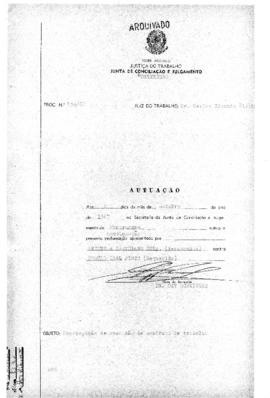 Homologação de rescisão de contrato de trabalho 339/67 - Montenegro