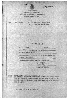 237/73 - JCJ Montenegro